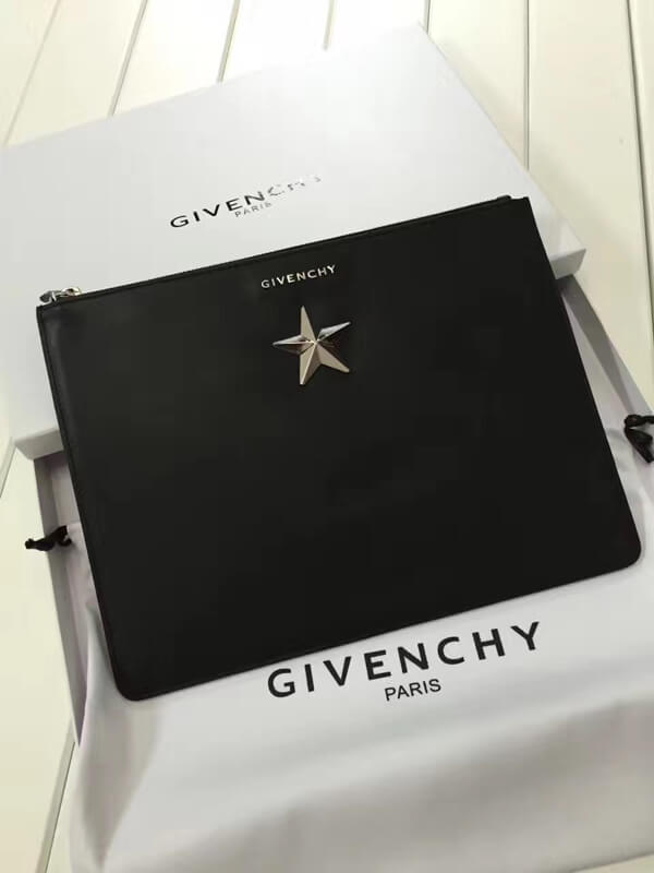 GIVENCHY ジバンシィスーパーコピー 2017新作 シルバースター ラージ クラッチバック_BLACK 06351655 008